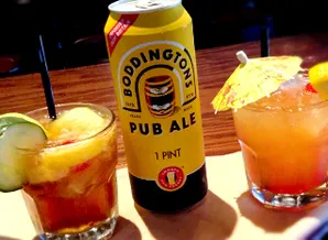 Beer and mixed drinks pictured on the official Wayside website